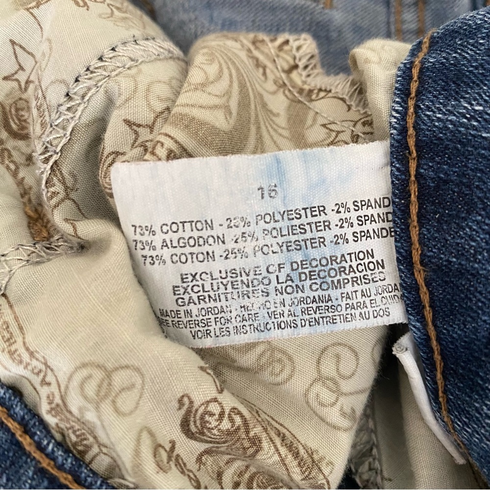 Nine West Vintage America Jeans Size 16 32 Mid Rise Blue Denim Shorts Pockets - Picture 7 of 7